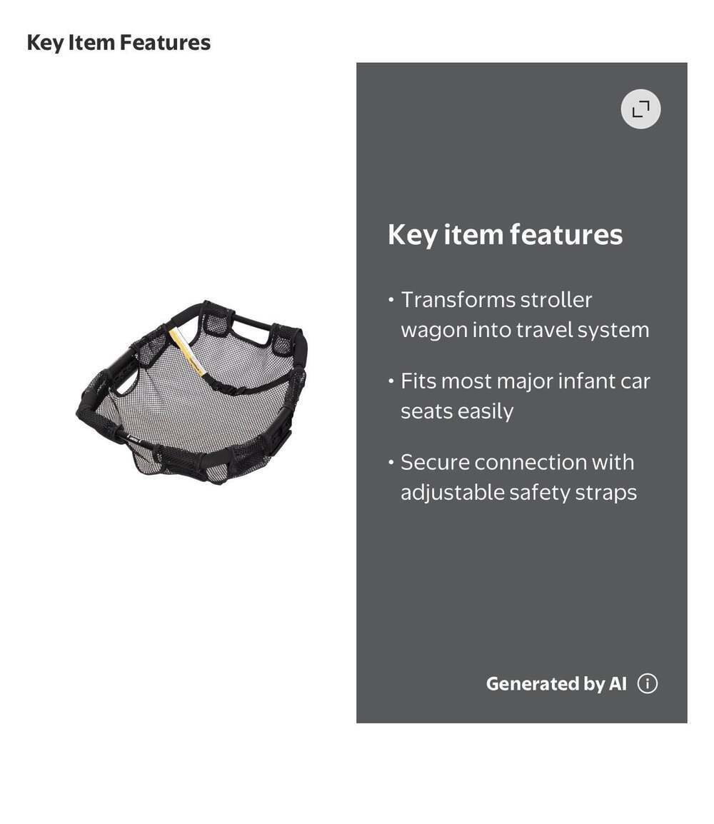 Baby Trend Stroller Wagon Infant Car Seat Adapter